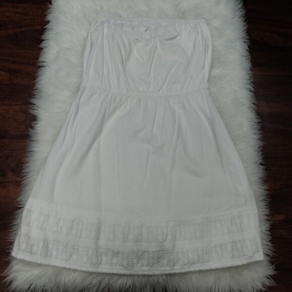 Gap All Cotton Boho Whimsy Strapless Festival Wedding Guest M - Picture 2 of 10